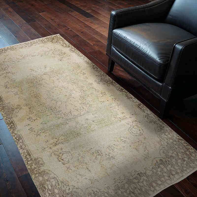 Vintage Turkish Hand-Knotted Rug - 3' 10" x 6' 8" (46" x 80") - K0070796