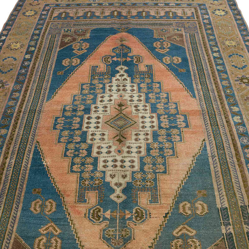 Alfombra Vintage Turca Anudada a Mano - 154 cm x 257 cm - K0070799