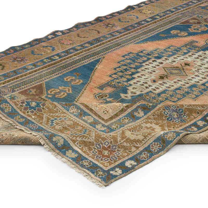 Alfombra Vintage Turca Anudada a Mano - 154 cm x 257 cm - K0070799