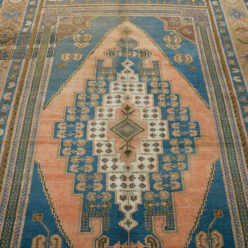 Alfombra Vintage Turca Anudada a Mano - 154 cm x 257 cm - K0070799