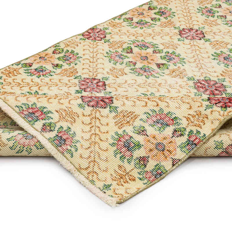 Alfombra Vintage Turca Anudada a Mano - 110 cm x 190 cm - K0070805