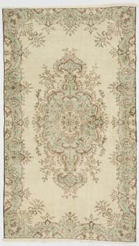 Vintage Turkish Hand-Knotted Rug - 3' 8" x 6' 7" (44" x 79")