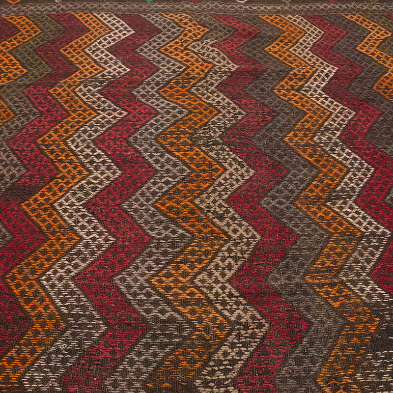 Vintage Anatolian Jijim Rug - 6' 9" x 8'  (81" x 96") - K0070816