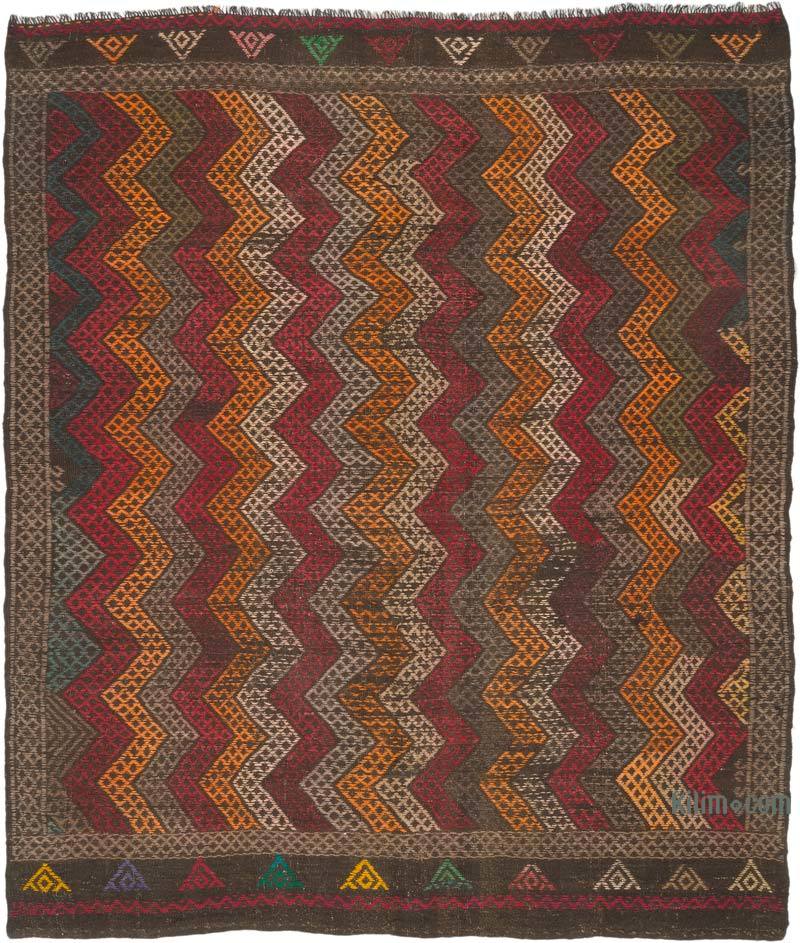 Vintage Anatolian Jijim Rug - 6' 9" x 8'  (81" x 96") - K0070816