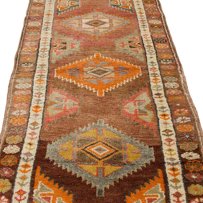 Alfombra Vintage de pasillo - 90 cm x 342 cm - K0070823