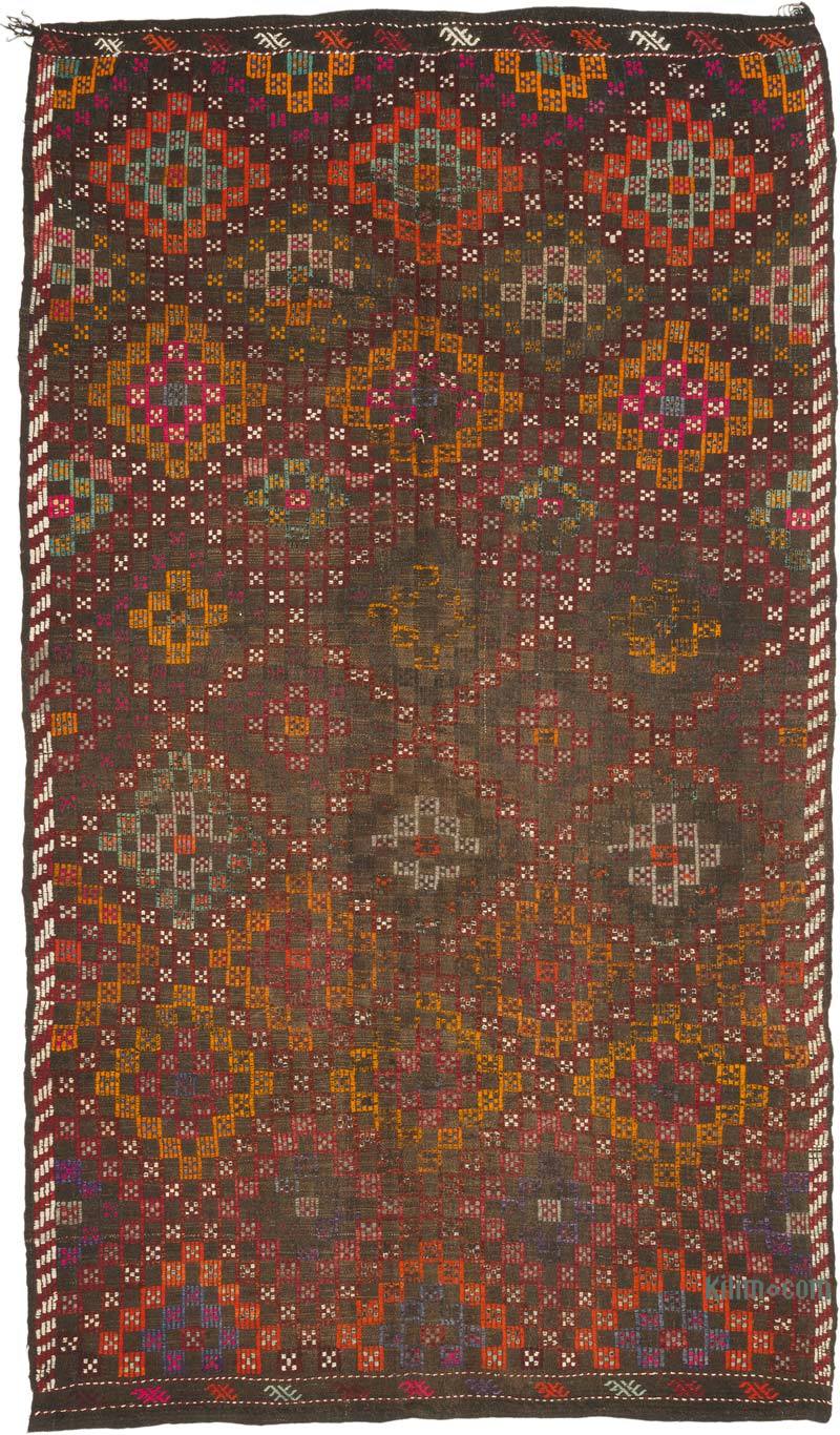 Vintage Anatolian Jijim Rug - 5' 5" x 9' 4" (65" x 112") - K0070830