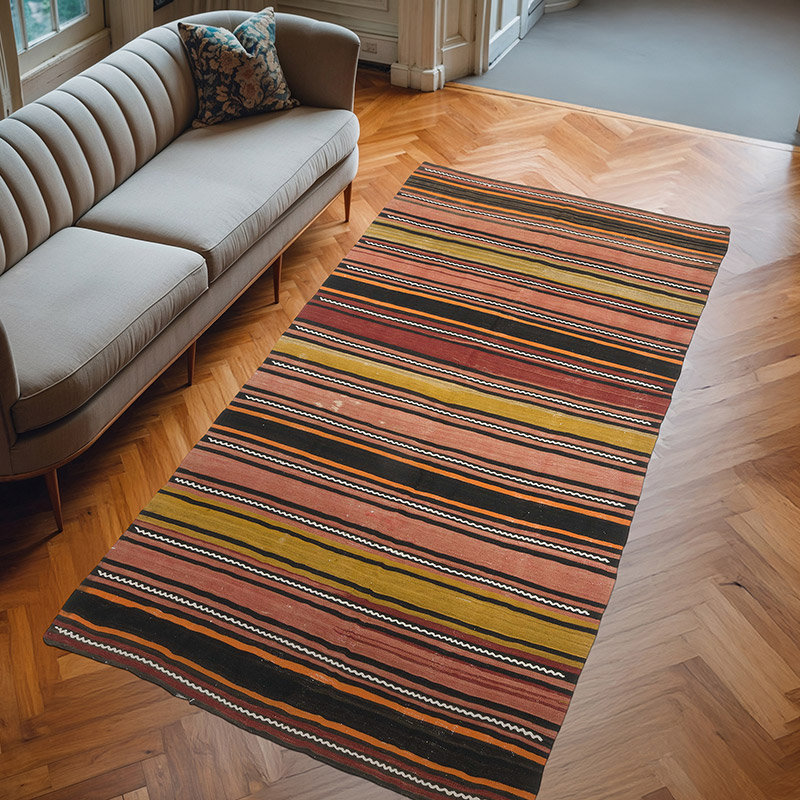Alfombra Vintage Kilim Turca - 161 cm x 312 cm - K0070834