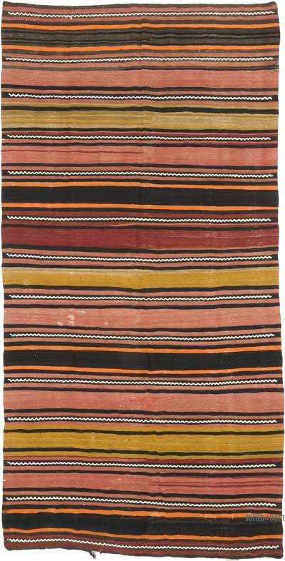 Vintage Turkish Kilim Rug - 5' 3" x 10' 3" (63" x 123")