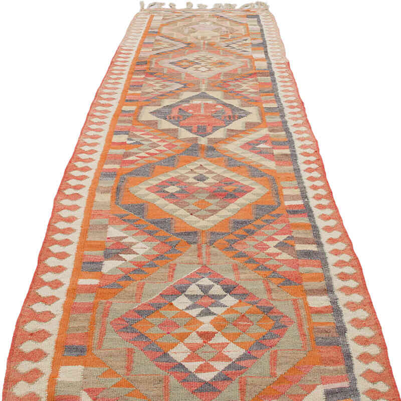 Alfombra Kilim Tribal Vintage - 95 cm x 365 cm - K0070835