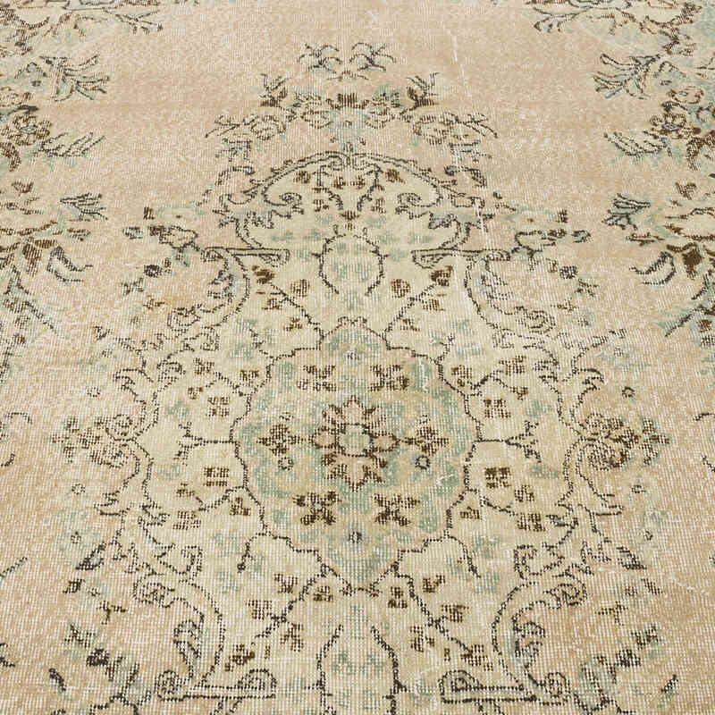 Alfombra Vintage Turca Anudada a Mano - 192 cm x 182 cm - K0070845