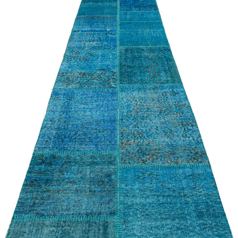 Alfombra De Retazos Turca Sobre-teñida - 80 cm x 748 cm - K0070849