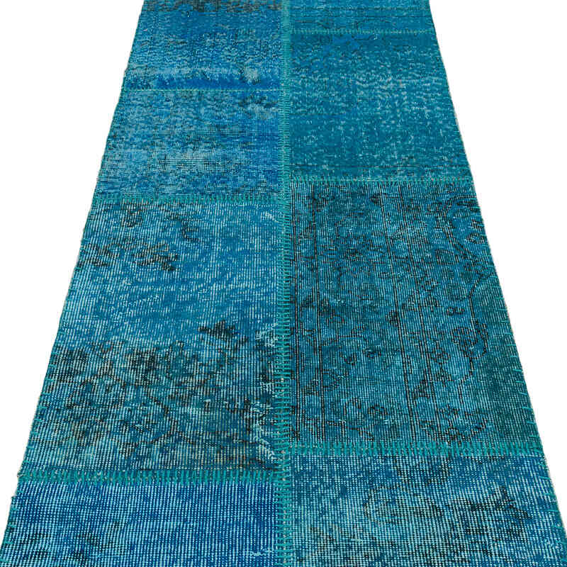 Alfombra De Retazos Turca Sobre-teñida - 80 cm x 748 cm - K0070849
