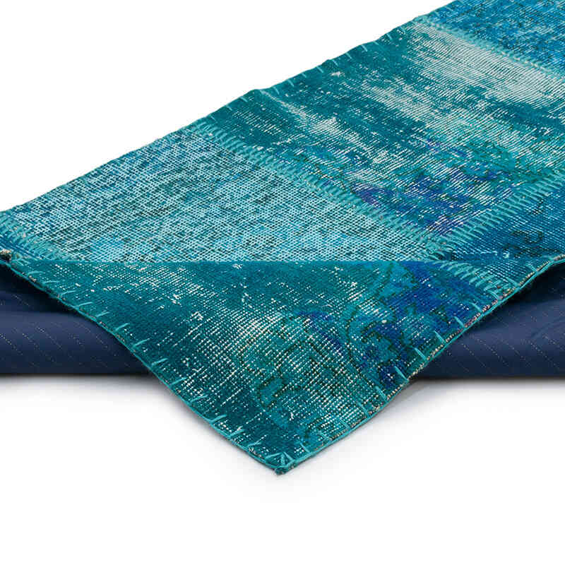 Alfombra De Retazos Turca Sobre-teñida - 80 cm x 748 cm - K0070849
