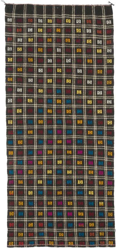 Vintage Anatolian Jijim Rug - 4' 4" x 9' 9" (52" x 117")