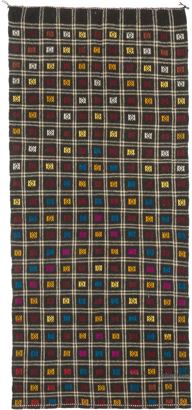 Vintage Anatolian Jijim Rug - 4' 4" x 9' 9" (52" x 117") - K0070852