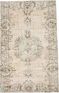 Vintage Turkish Hand-Knotted Rug - 5' 4" x 8' 2" (64" x 98")