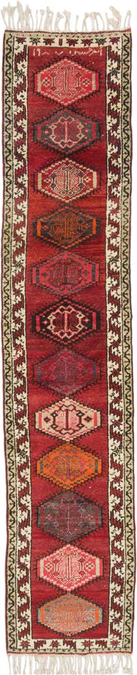 Vintage Anadolu Yolluk - 88 cm x 426 cm