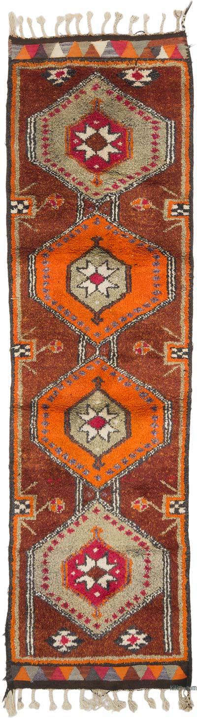 Vintage Tribal Runner Rug - 3' 1" x 10' 8" (37" x 128")