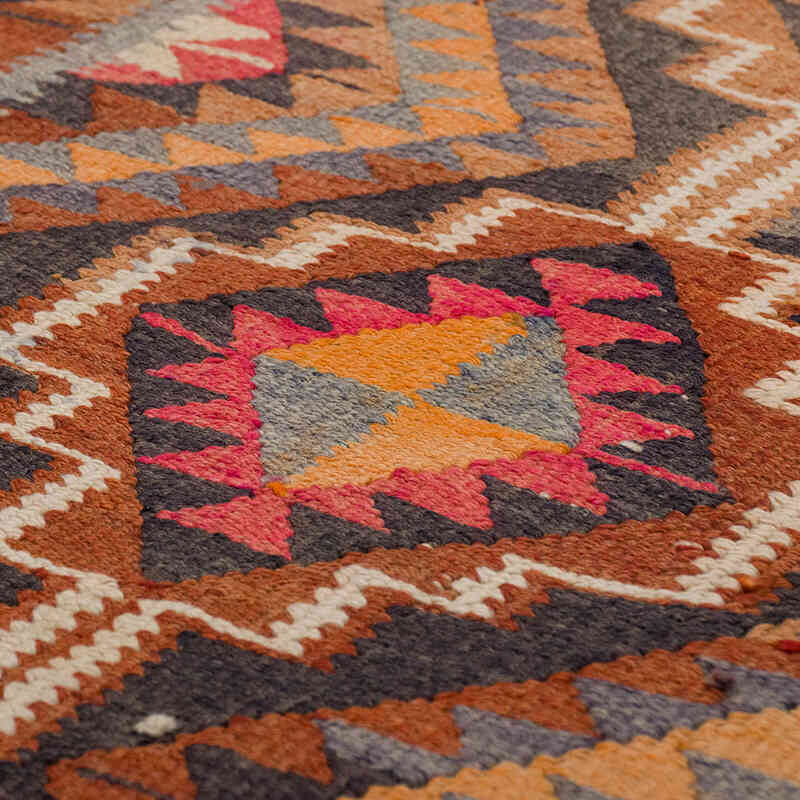 Vintage Tribal Kilim Runner - 3' 6" x 11' 8" (42" x 140") - K0070866
