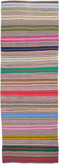 Vintage Turkish Kilim Runner - 4' 1" x 11' 4" (49" x 136")