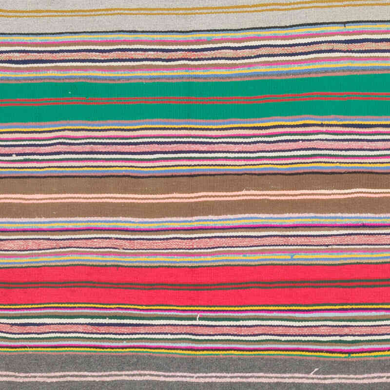 Vintage Turkish Kilim Runner - 4' 1" x 11' 4" (49" x 136") - K0070867