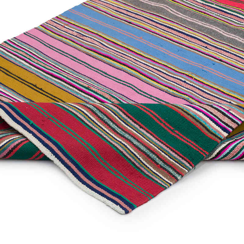 Vintage Turkish Kilim Runner - 4' 1" x 11' 4" (49" x 136") - K0070867