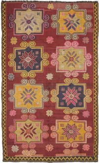 Vintage Anatolian Jijim Rug - 5' 11" x 9' 8" (71" x 116")