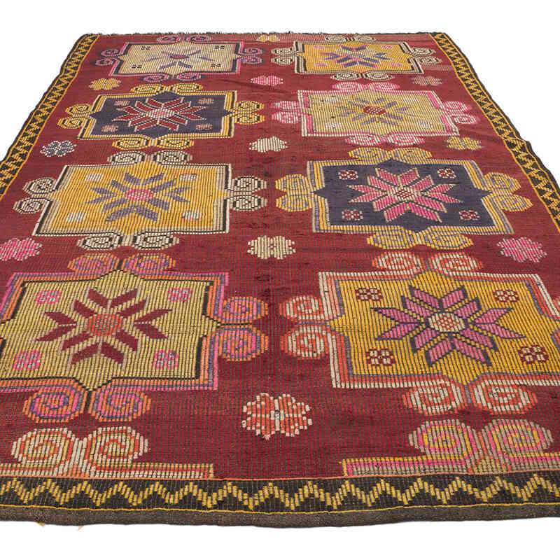 Vintage Anatolian Jijim Rug - 5' 11" x 9' 8" (71" x 116") - K0070869