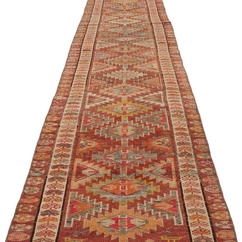 Vintage Tribal Runner Rug - 2' 9" x 11' 10" (33" x 142") - K0070871