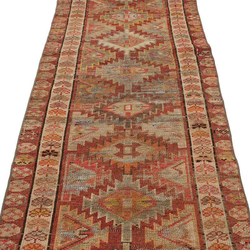 Vintage Tribal Runner Rug - 2' 9" x 11' 10" (33" x 142") - K0070871