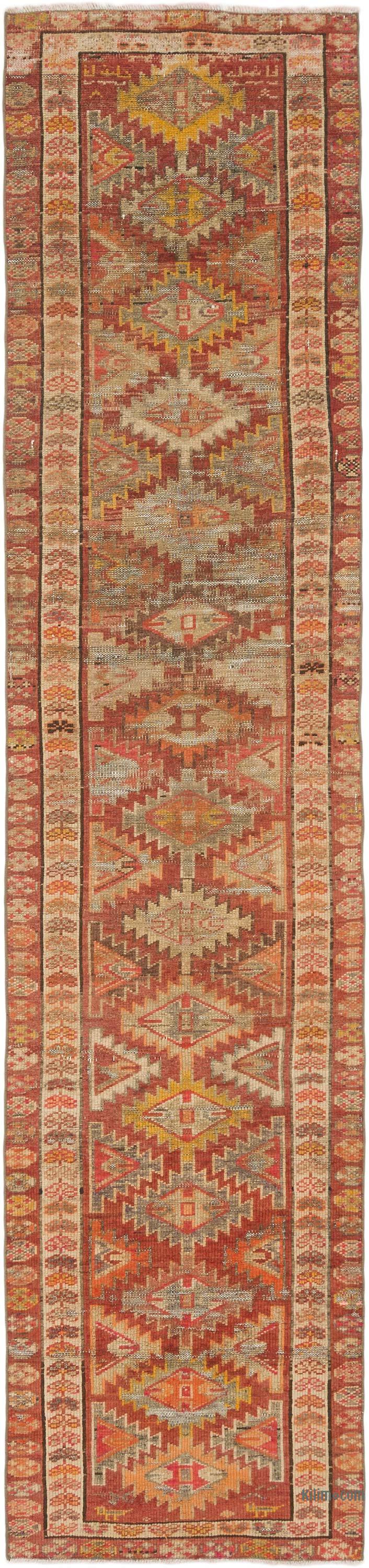 Vintage Tribal Runner Rug - 2' 9" x 11' 10" (33" x 142") - K0070871