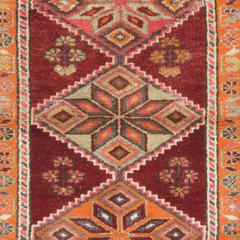 Vintage Tribal Runner Rug - 2' 10" x 13' 3" (34" x 159") - K0070901