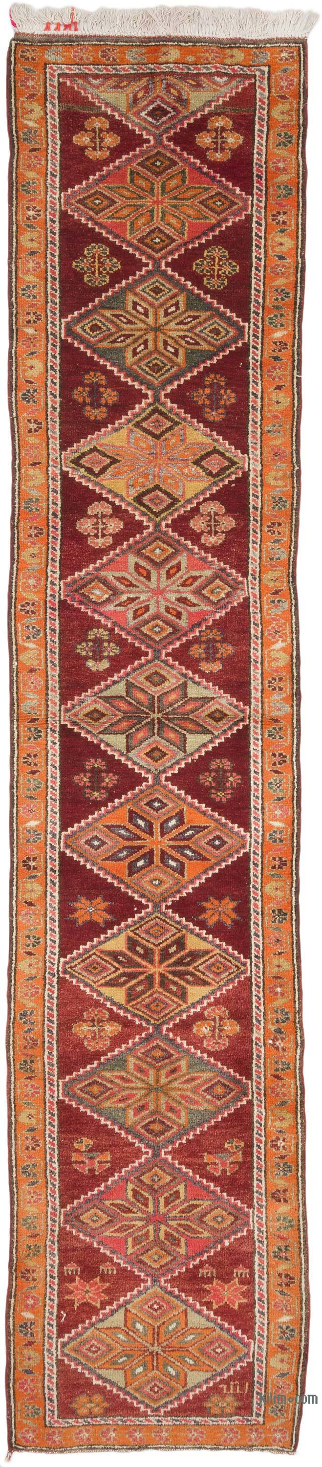 Vintage Tribal Runner Rug - 2' 10" x 13' 3" (34" x 159") - K0070901