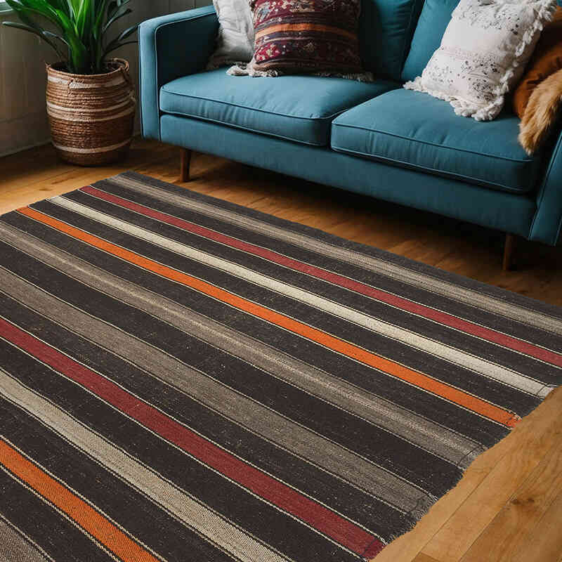 Vintage Anadolu Kilim - 181 cm x 217 cm - K0070907