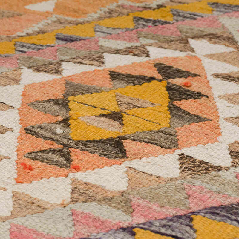 Vintage Tribal Kilim Runner - 3' 1" x 11' 6" (37" x 138") - K0070912