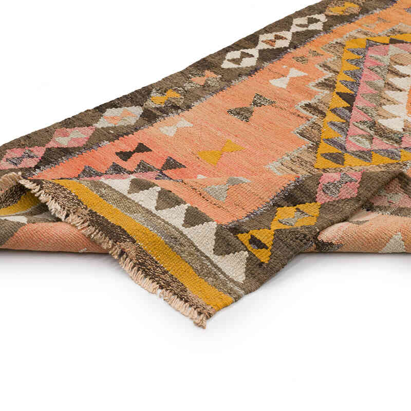 Vintage Tribal Kilim Runner - 3' 1" x 11' 6" (37" x 138") - K0070912