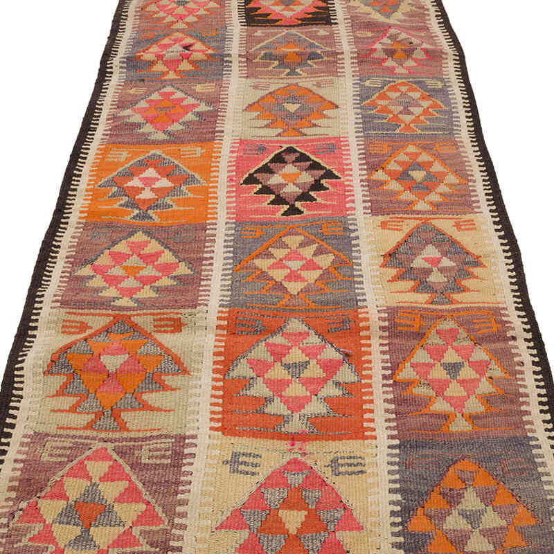 Vintage Tribal Kilim Runner - 3' 1" x 11' 6" (37" x 138") - K0070915