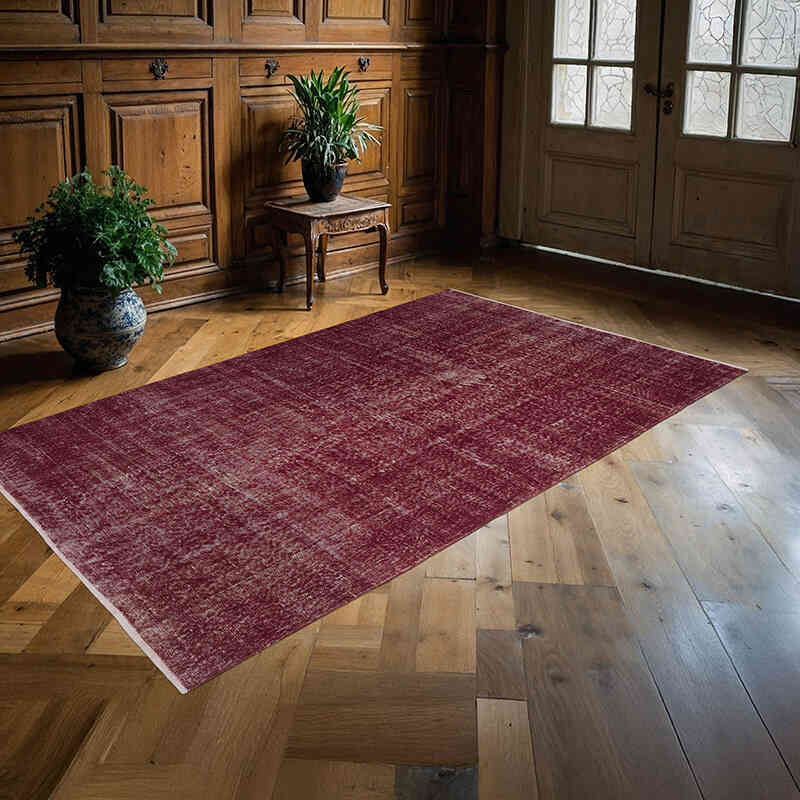 Alfombra Turca Vintage Sobre-teñida - 144 cm x 240 cm - K0070916