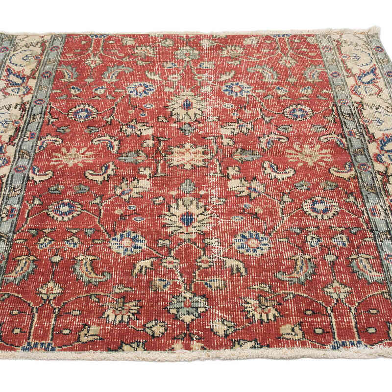Vintage Turkish Hand-Knotted Rug - 3' 8" x 3' 8" (44" x 44") - K0070921