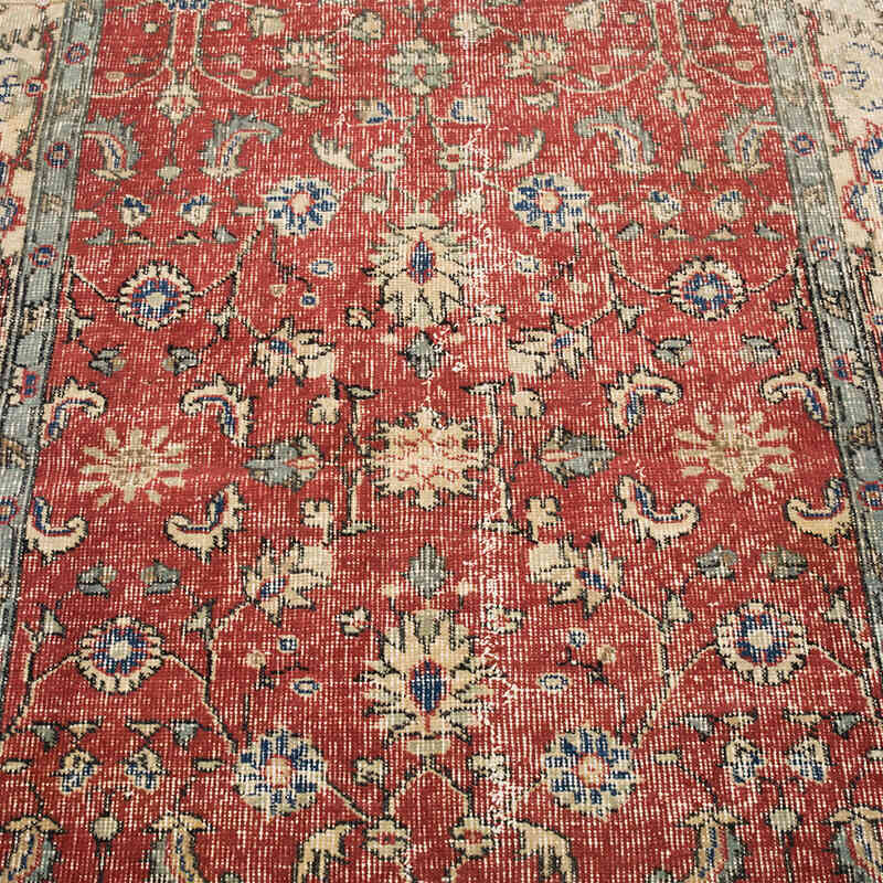 Vintage Turkish Hand-Knotted Rug - 3' 8" x 3' 8" (44" x 44") - K0070921