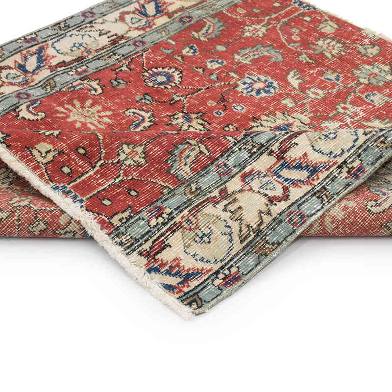 Vintage Turkish Hand-Knotted Rug - 3' 8" x 3' 8" (44" x 44") - K0070921