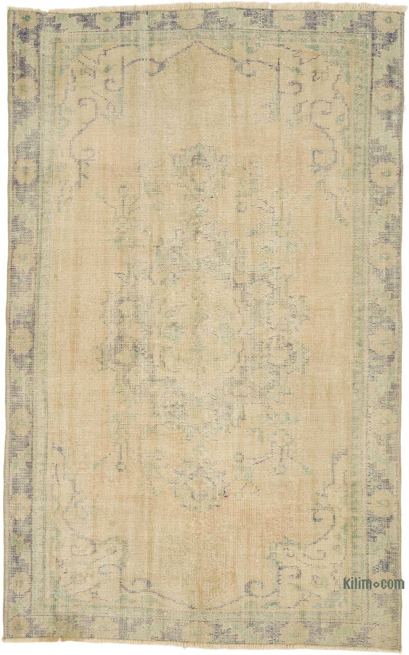 Alfombra Vintage Turca Anudada a Mano - 158 cm x 251 cm - K0070924