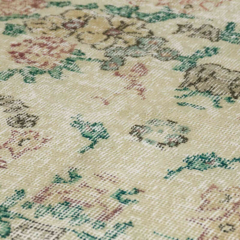 Alfombra Vintage Turca Anudada a Mano - 107 cm x 196 cm - K0070943