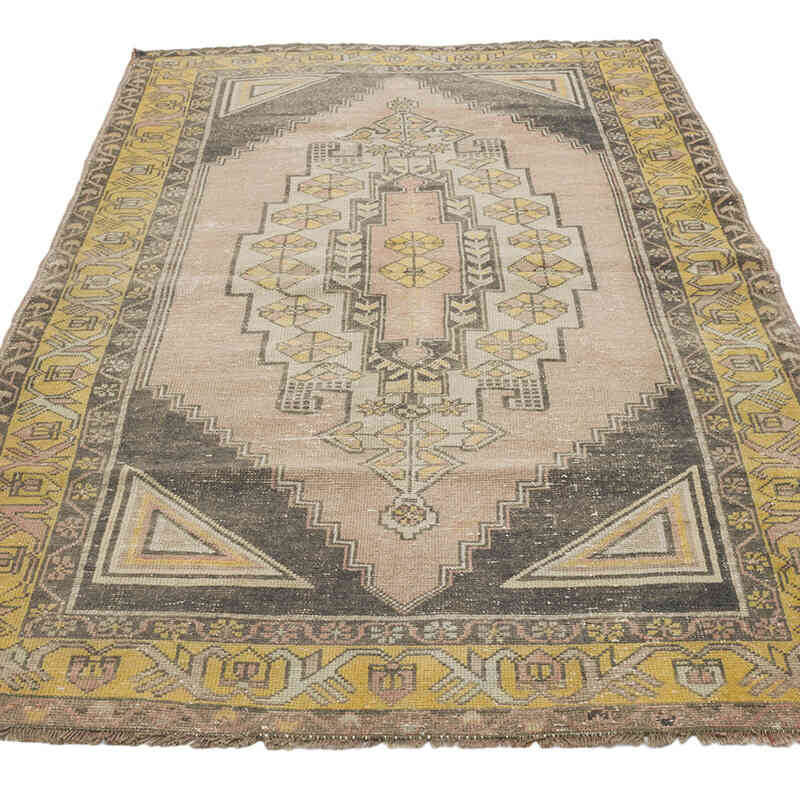 Vintage Turkish Hand-Knotted Rug - 3' 10" x 6' 4" (46" x 76") - K0070945