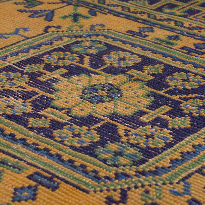 El Dokuma Vintage Halı - 138 cm x 138 cm - K0070946
