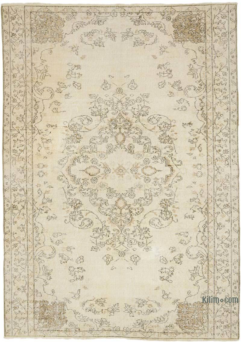 Alfombra Vintage Turca Anudada a Mano - 174 cm x 243 cm - K0070948