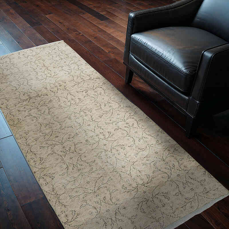 Vintage Turkish Hand-Knotted Rug - 3' 2" x 6' 6" (38" x 78") - K0070949