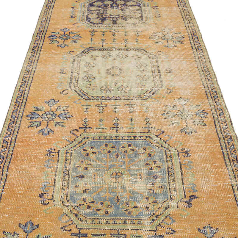 Vintage Turkish Hand-Knotted Runner - 3' 5" x 11' 4" (41" x 136") - K0070950
