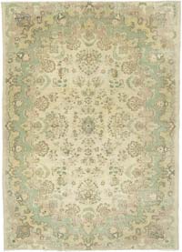 Vintage Turkish Hand-Knotted Rug - 7'  x 9' 9" (84" x 117")