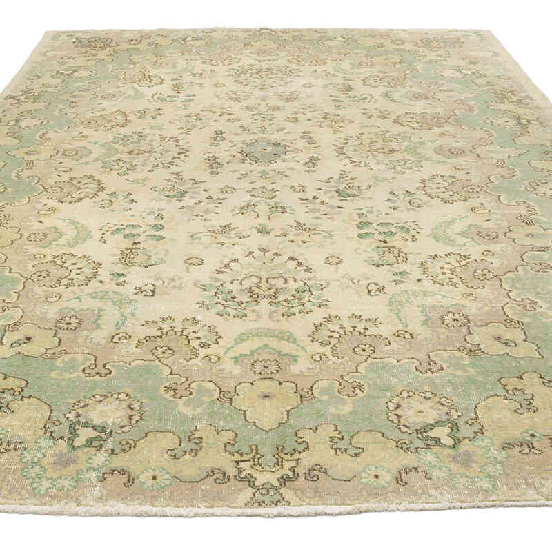 Vintage Turkish Hand-Knotted Rug - 7'  x 9' 9" (84" x 117") - K0070951